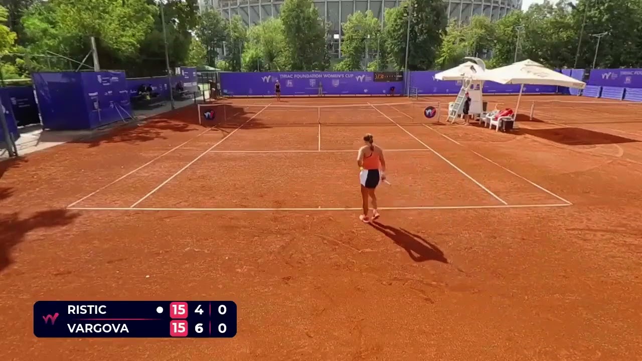 Mia Ristic [6] (SRB) vs Nina Vargova (SVK) // 4-6 6-2 6-3 // W75 Bucharest // 2nd Round