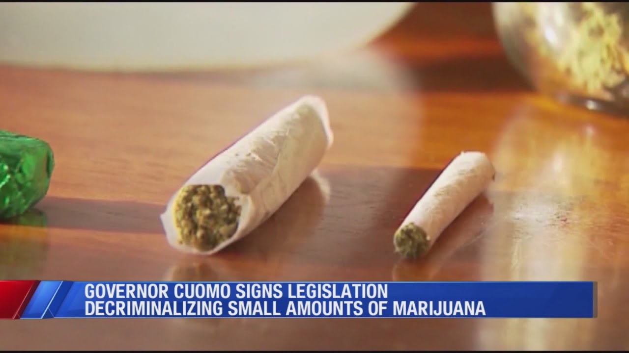 Cuomo signs law to decriminalize marijuana use