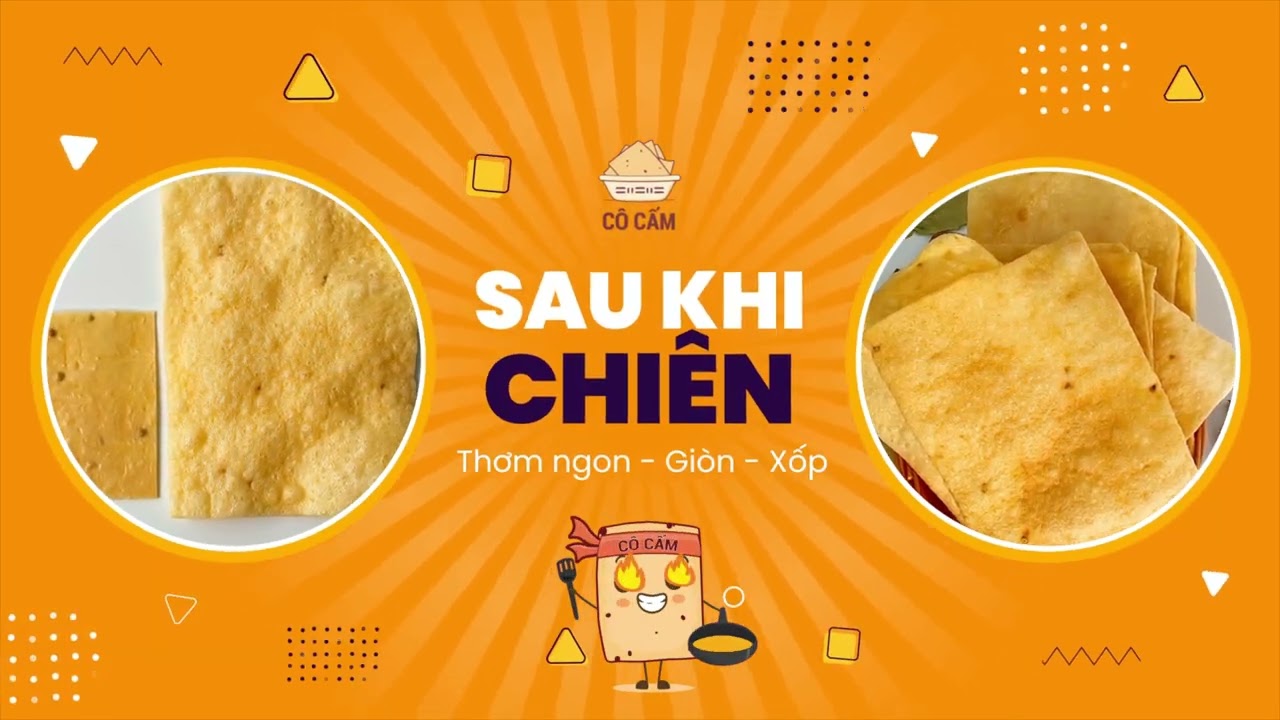 Giới thiệu c&aacute;c loại b&aacute;nh phồng t&ocirc;m C&ocirc; Cấm