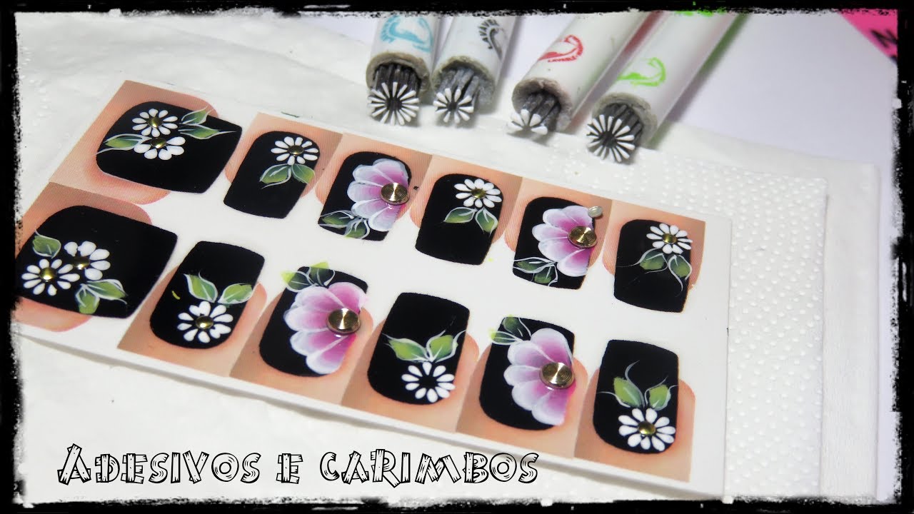 Dicas de adesivos para unhas  usando carimbos(faça e ganhe dinheiro)
