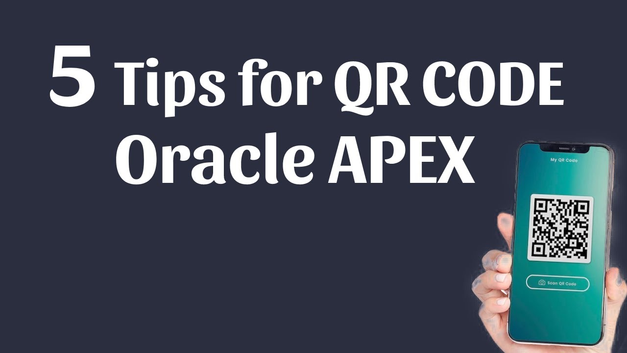 How to Generate QR Code Using Oracle APEX