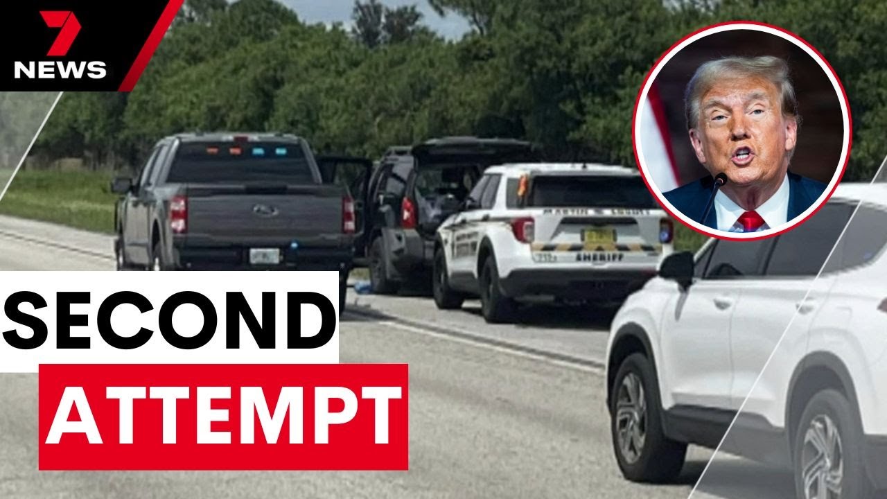 Donald Trump survives second assassination attempt on golf course | 7NEWS