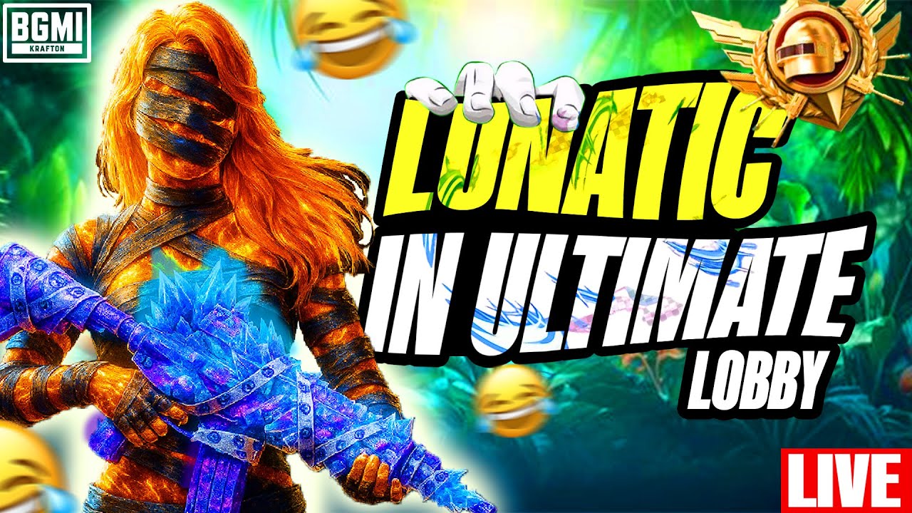 LUNATIC IS BACK AGAIN IN BGMI WITH FACECQAM LIVE 🤣| LUNATIC IS LIVE | BGMI LIVE