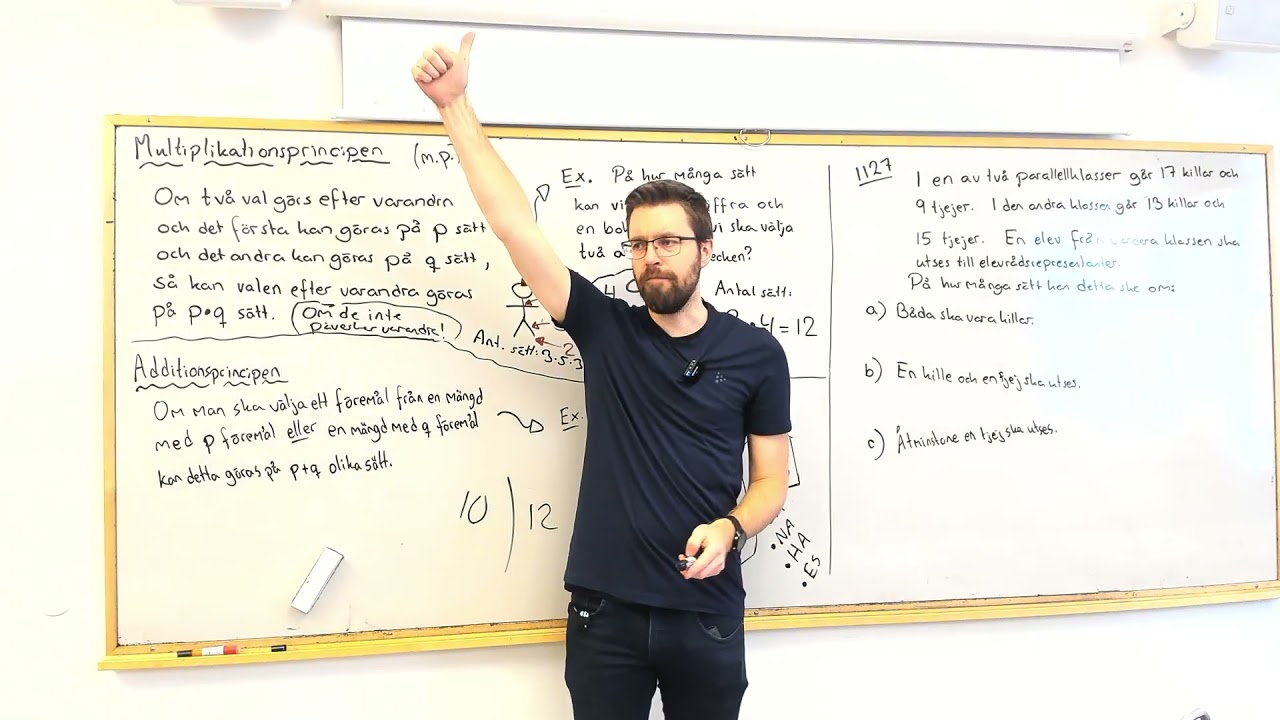Matematik 5. Multiplikationsprincipen och additionsprincipen