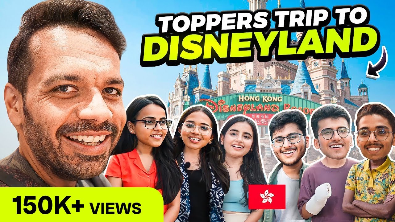 Toppers' Trip to Disneyland 🎢 Hong Kong 🇭🇰 with @Flying Beast & IIT JEE & NEET UG Toppers