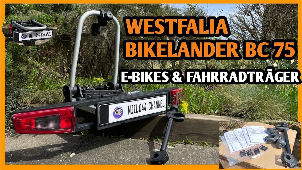 Westfalia E-BIKE & Fahrradträger | Bikelander BC 75 | AHK Fahrradträger Auseinanderklappen | #Bikes