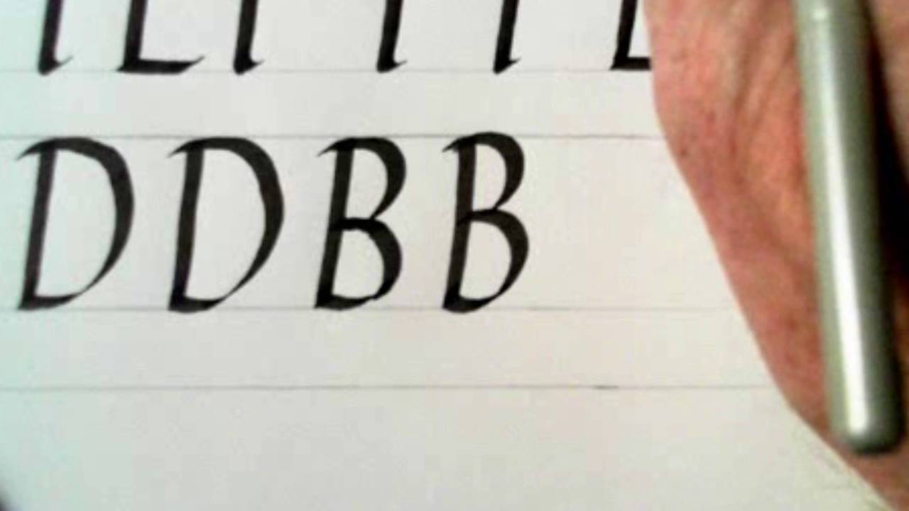 Calligraphy 42 Italic Capitals D, B, P, R