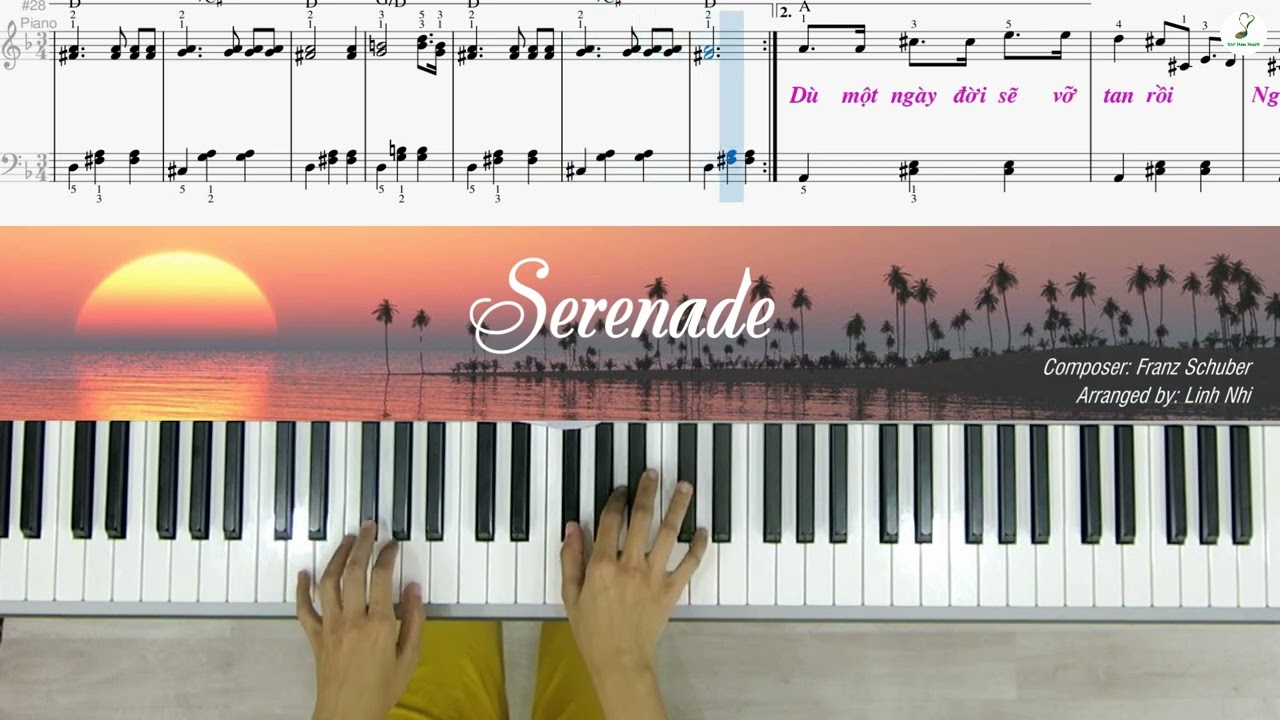 Serenade - Khúc Chiều Tà (FRANZ SCHUBERT) | Piano solo | Easy level | Linh Nhi
