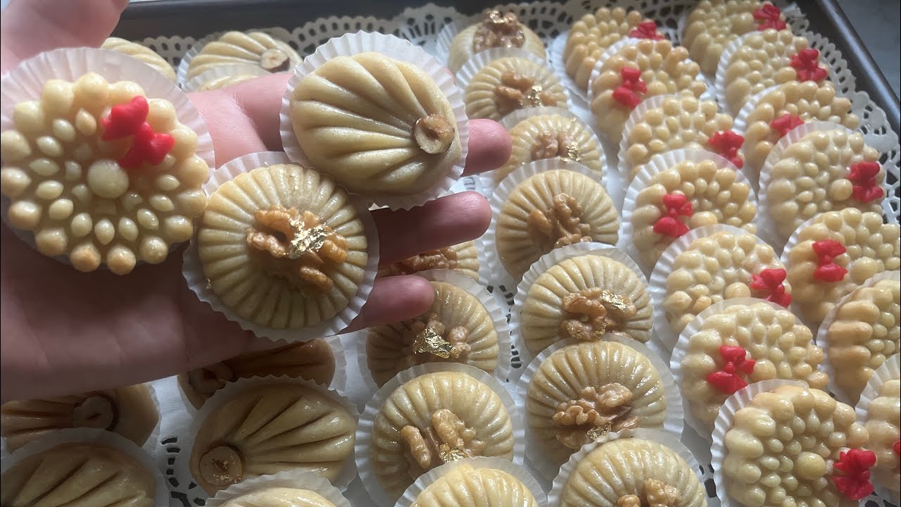 حلوة اللوز أشكال رائعة مع طريقة التحضير خطوة بخطوة 💯(recette gâteau aux amandes )👍🏽🔔