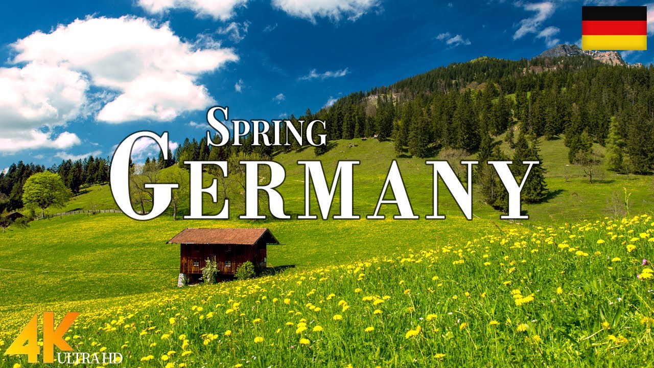 Spring Germany 4K Ultra HD • Stunning Footage Germany, Scenic Relaxation Film with Calming Music.