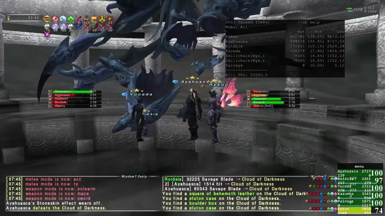 Final Fantasy XI Online - Cloud Of Darkness VD Zerg