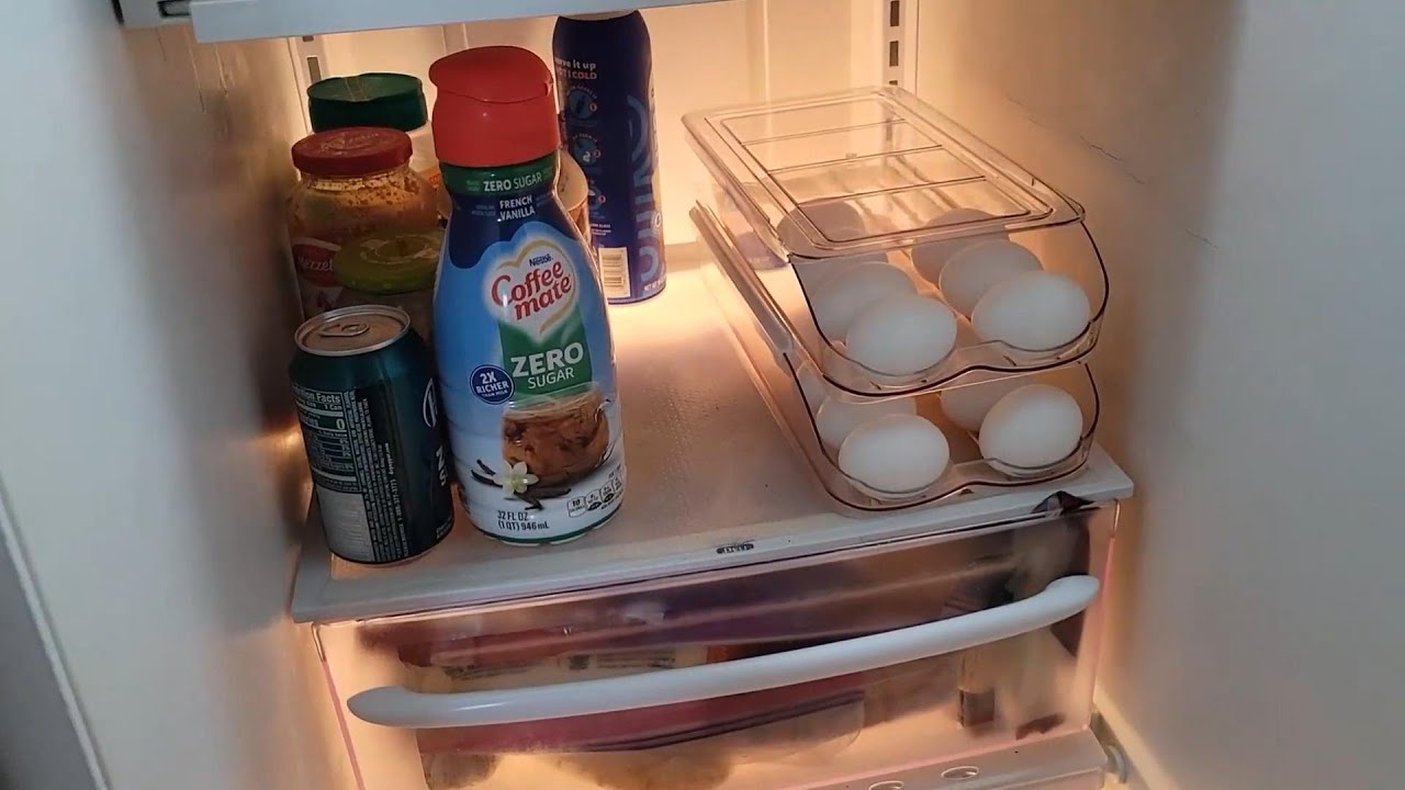MesRosa Automatic Rolling Egg Holder for Fridge – 2-Tier Stackable Egg Organizer with Sturdy Lid