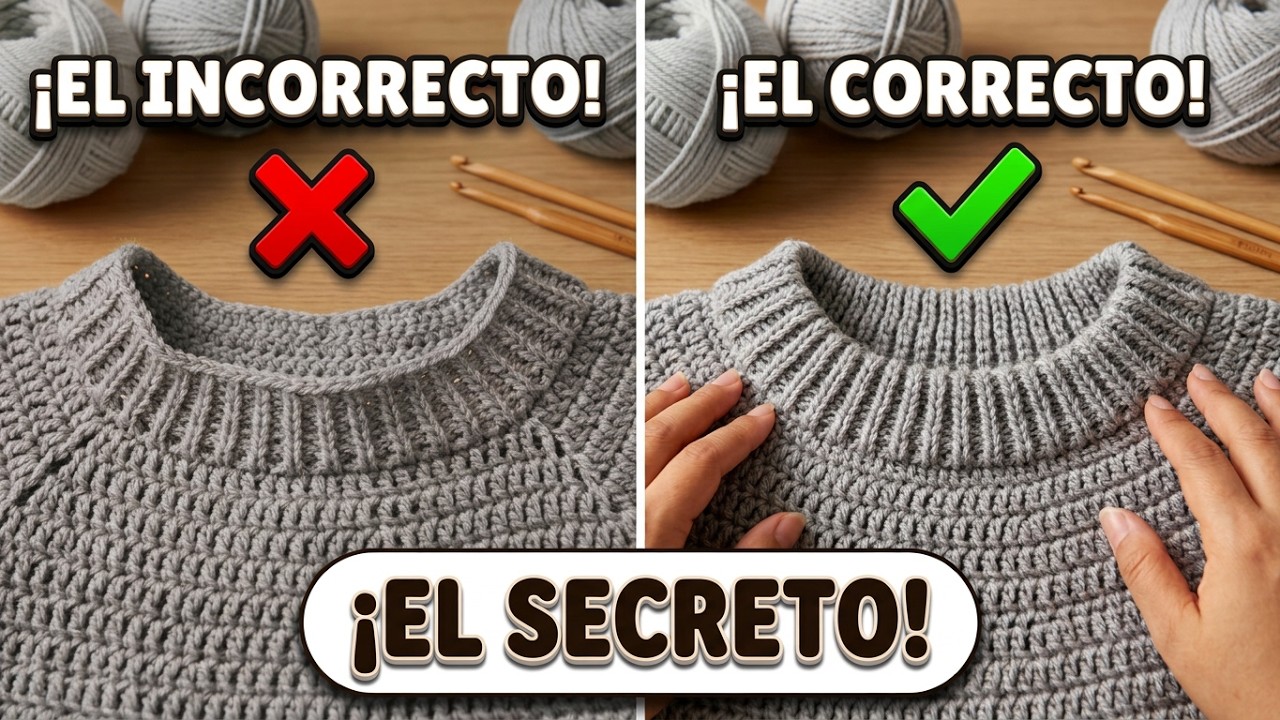 COMO TEJER CUELLO A CROCHET