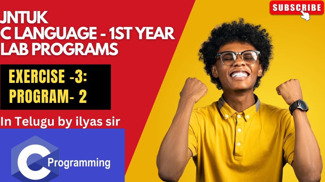 #7 JNTUK C LANGUAGE LAB PROGRAMS IN TELUGU | PROGRAMMING FOR PROBLEM SOLVING USING C IN TELUGU