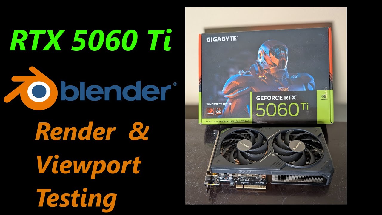 Nvidia RTX 5060 Ti 16 GB Rendering and Viewport Tests in Blender