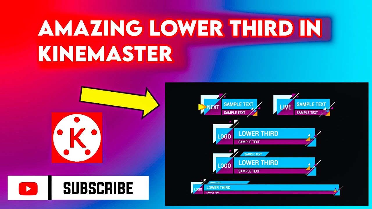 Lower thirds in kinemaster