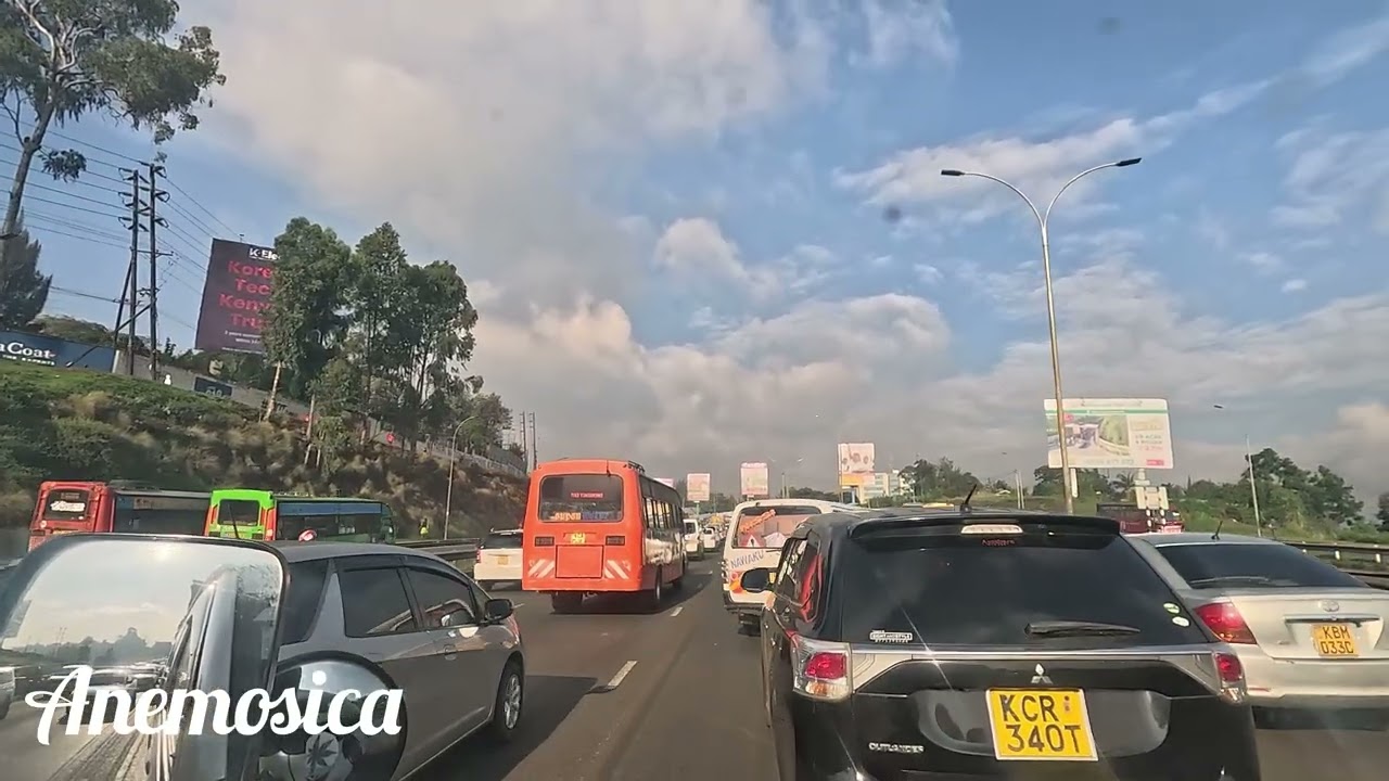 Traffic jam along Thika Road 
