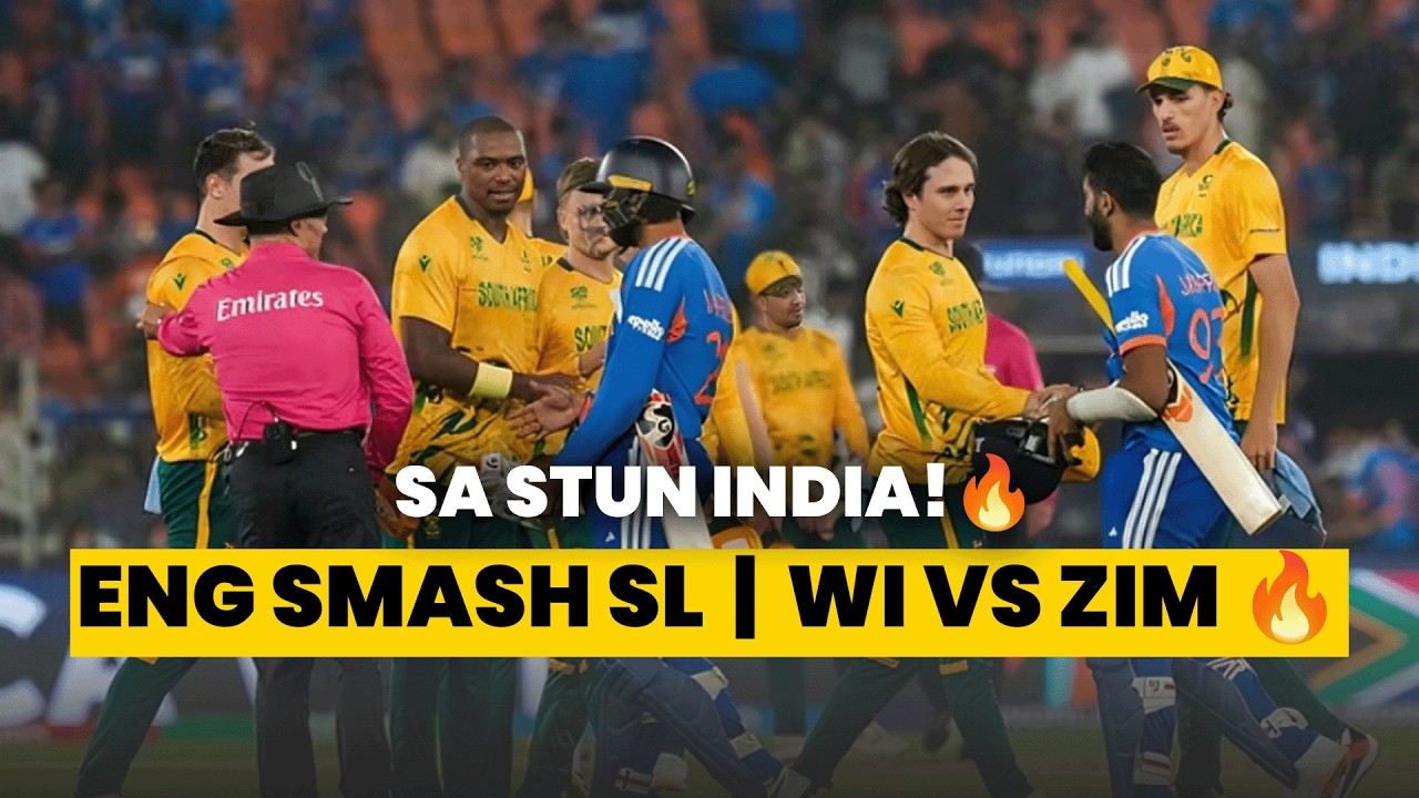 Epic Upsets! SA Crushes India, England Dominates SL | WI vs ZIM Preview | 