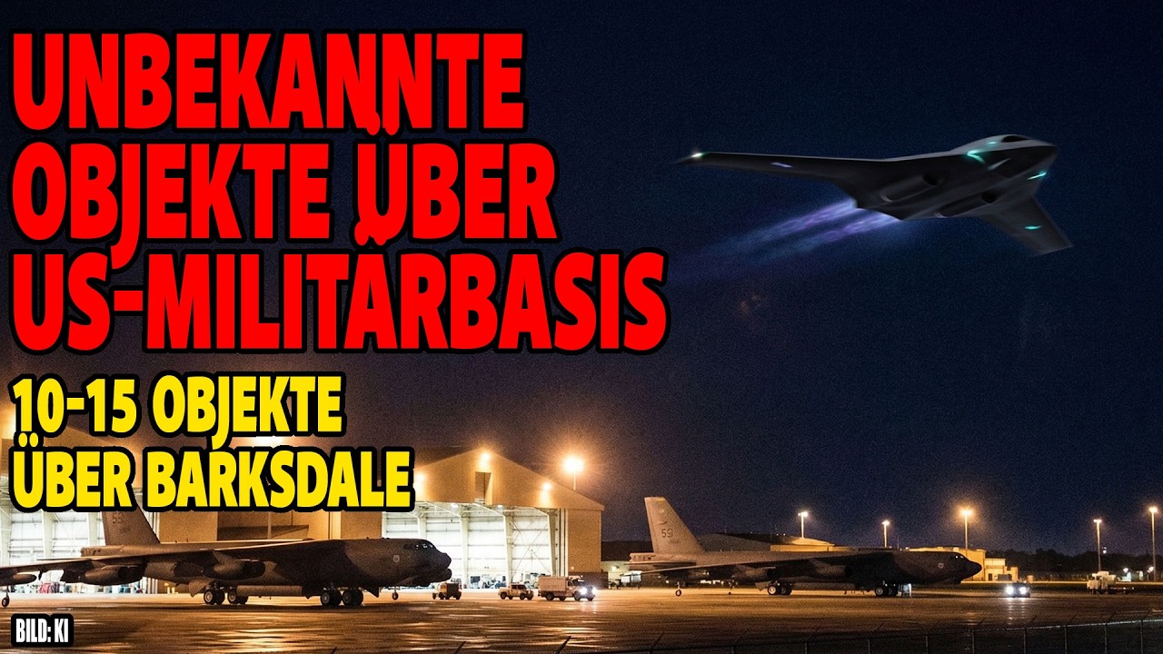 Unbekannte Objekte über US-Militärbasis - 10-15 Objekte über Barksdale USA