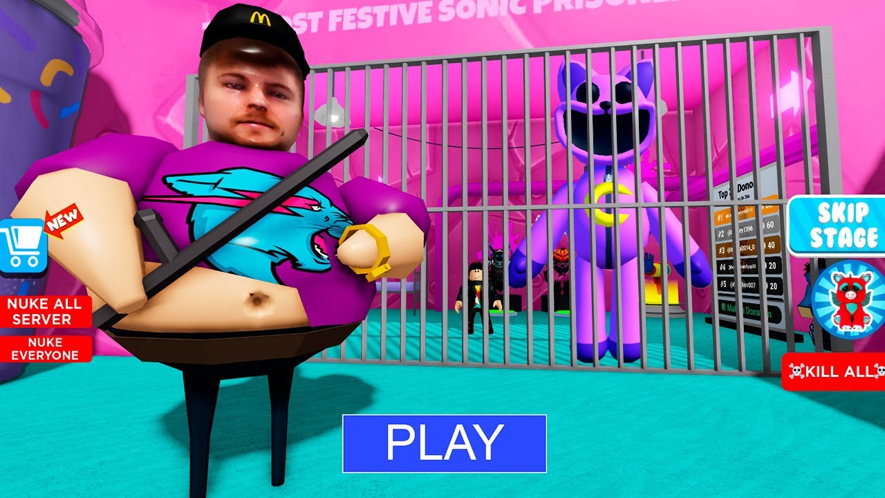 MCBEAST BARRY'S PRISON RUN OBBY! - MrBEAST OBBY - Roblox
