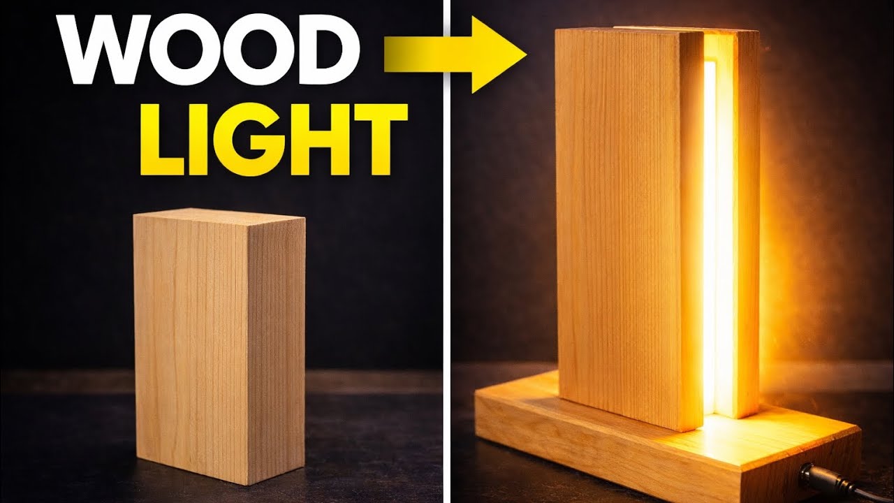 I Hid Something Inside This Wooden Lamp