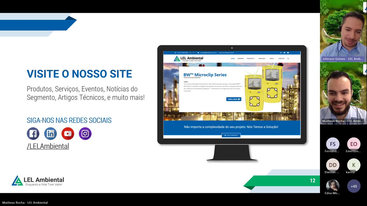 Webinar: Detecção de Gás Fixa: Monitoramento Contínuo de Áreas Perigosas
