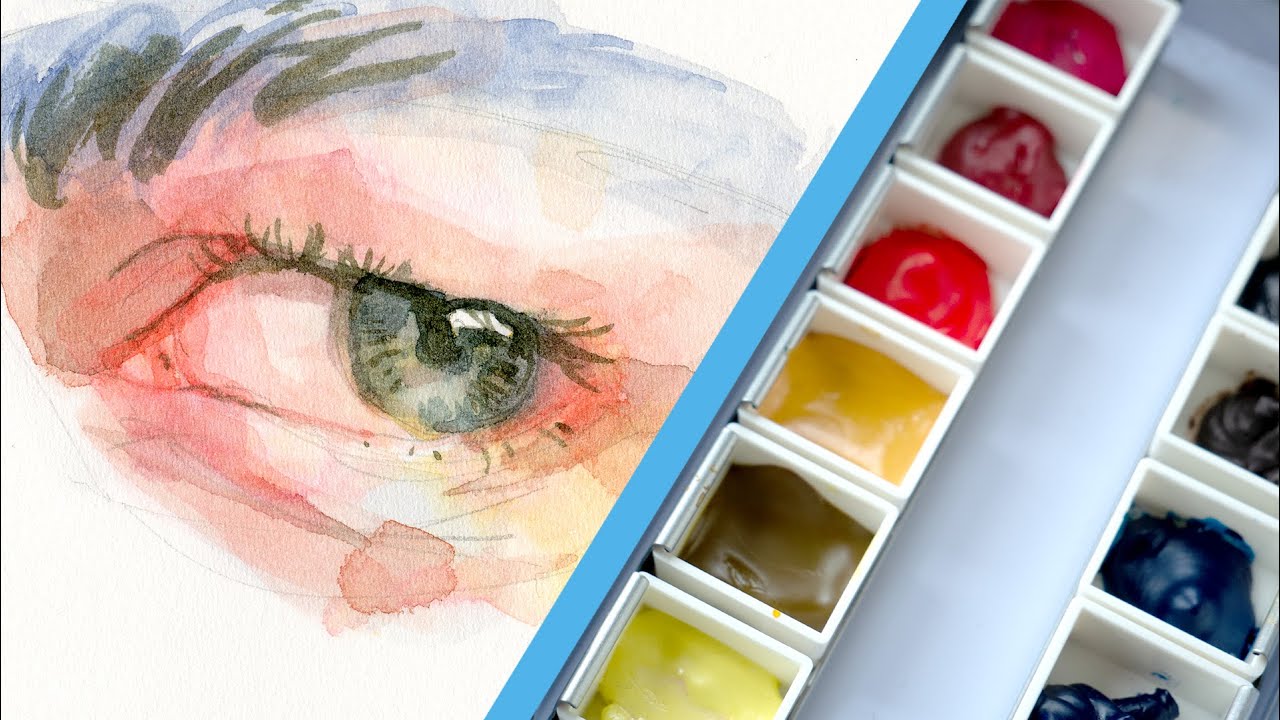 Trying a brand I've been avoiding - watercolor palette set up!