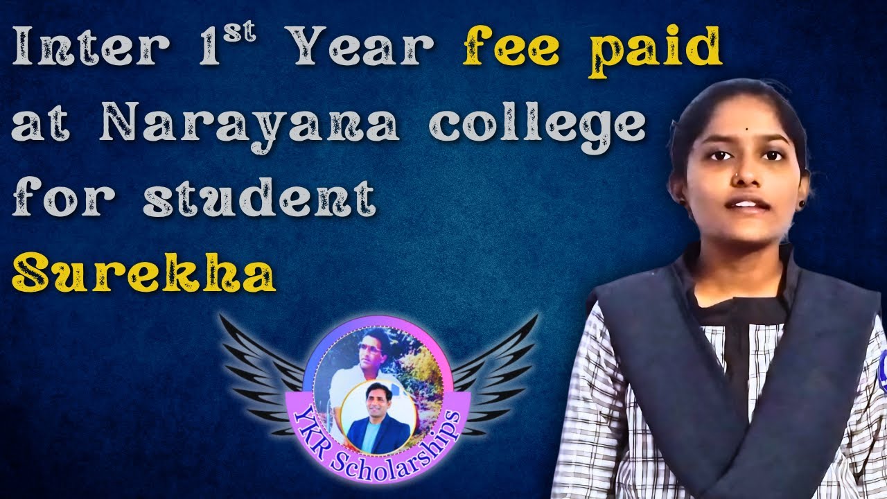 YKR &ndash; Wings for Students | Supporting Surekha&rsquo;s Inter 1st Year Fees at Narayana College