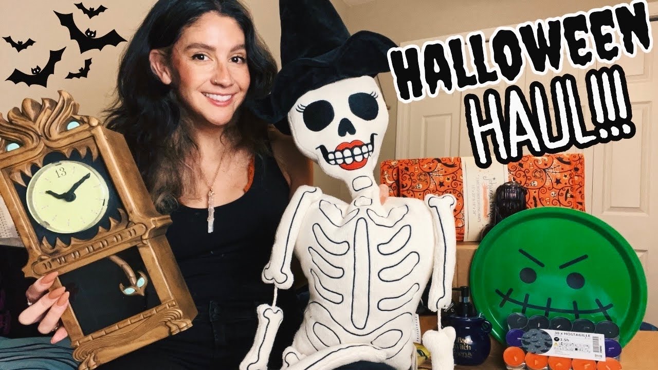Halloween Haul!🎃 IKEA, HomeGoods, At Home & More!✨ + Surprise Spooky Unboxing!🖤