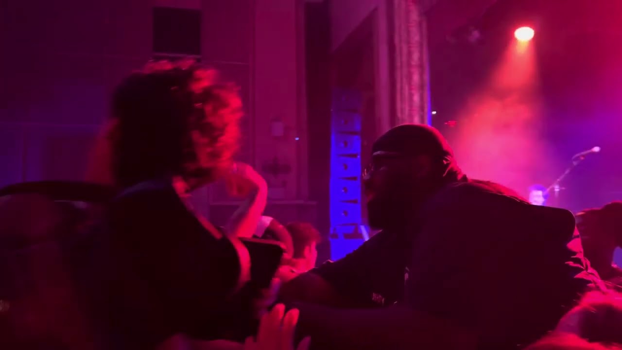 Crowd Surfing during Hand Me My Shovel, I’m Going In