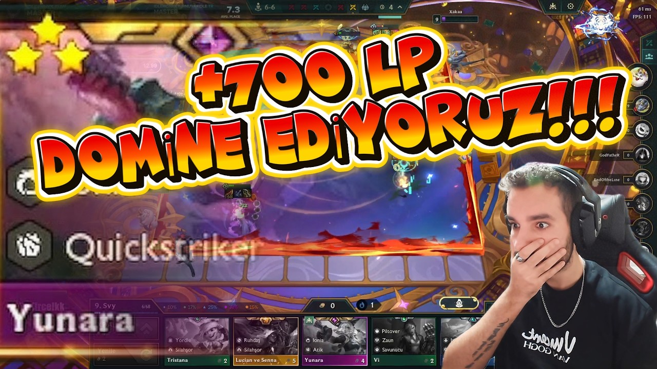 YUNARA 3 DÜNYANIN EN IYI 4 COSTU! DELİ GİBİ PUAN KASIYORUZ  SET 16 TFT