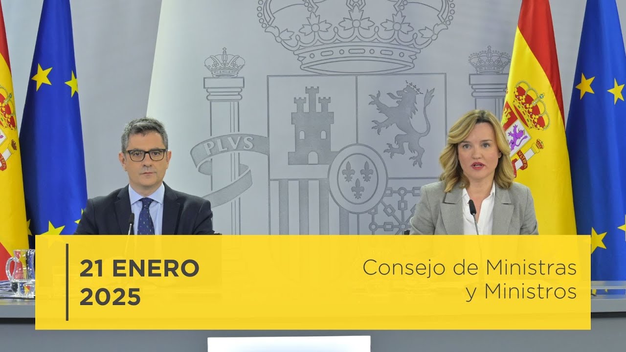 Rueda de prensa posterior al Consejo de Ministros y Ministras - 21 enero 2025