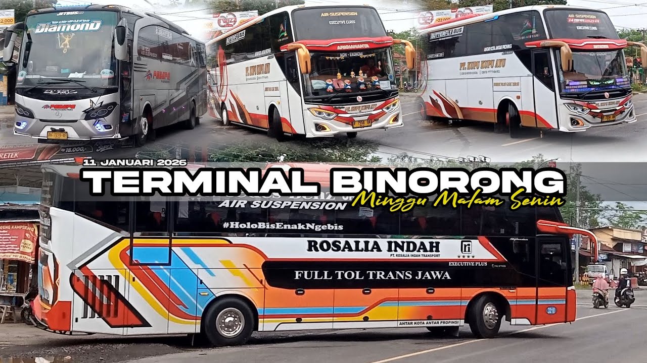 Minggu Malam Senin || Keberangkatan Bus Arah Jabodetabek || Terminal Binorong Banjarnegara 🔥