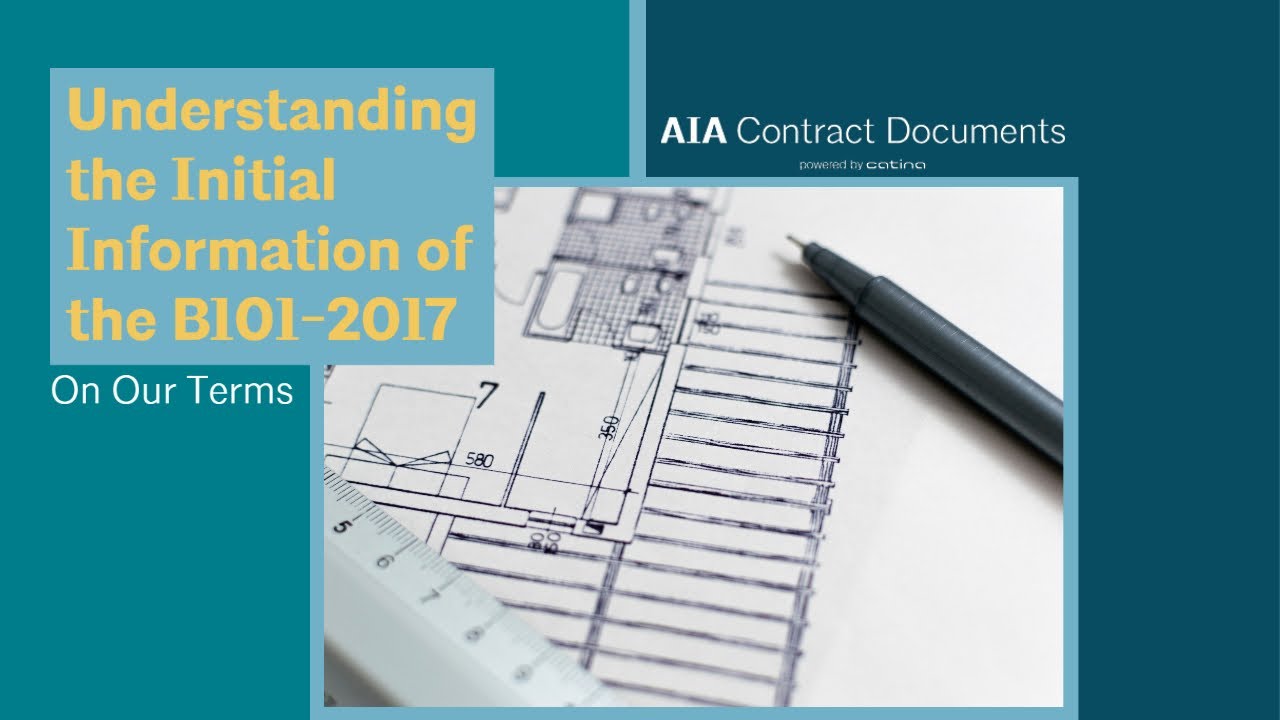 На наших условиях: понимание соглашения между владельцем и архитектором B101. Начальная информация