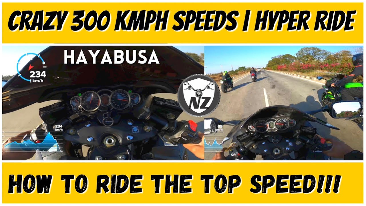 300 Kmph on Hayabusa 🔥WATCH THIS IF U ARE NOT A HEART PATIENT🏁 Suzuki Hayabusa Superbike Top Speed