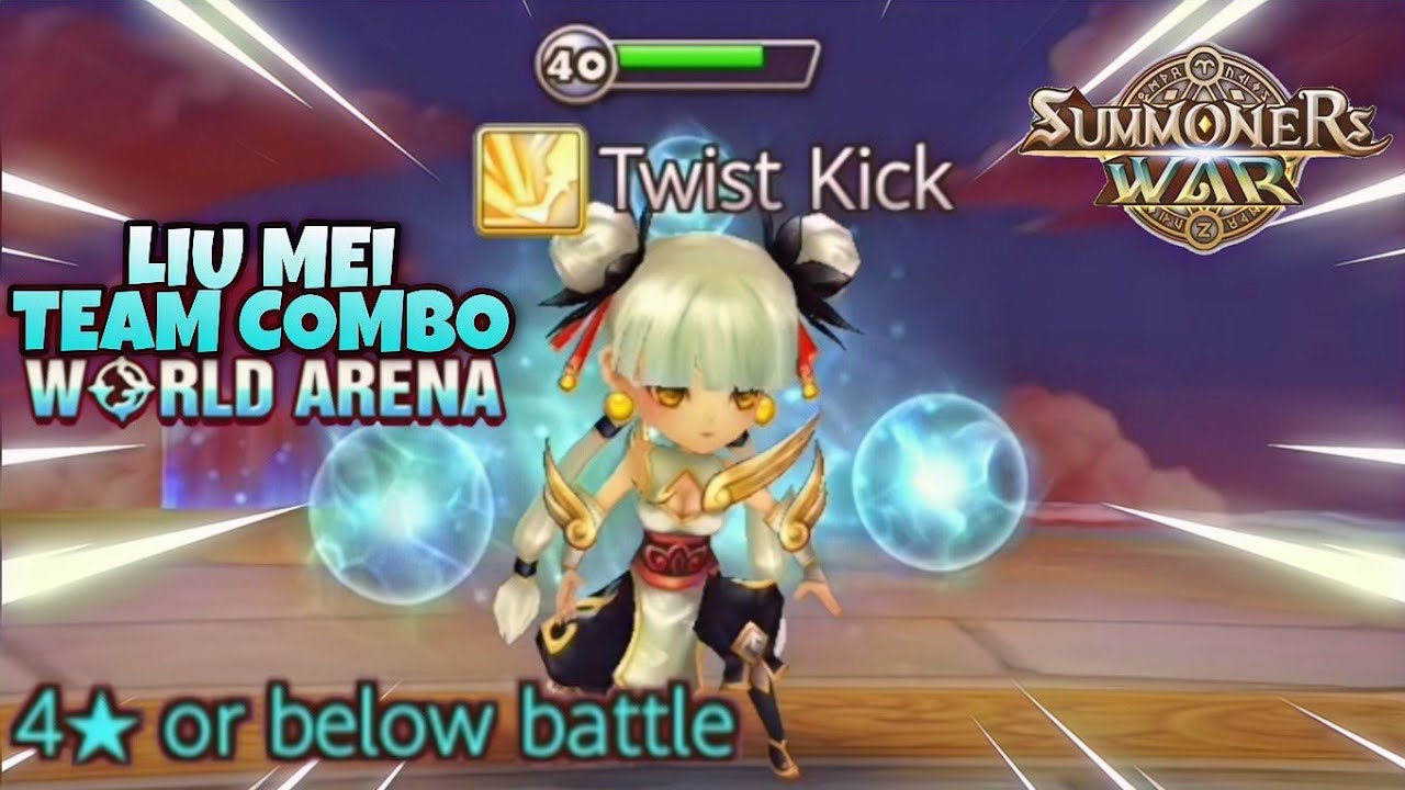 Liu Mei Team Combo in World Arena - Summoners War