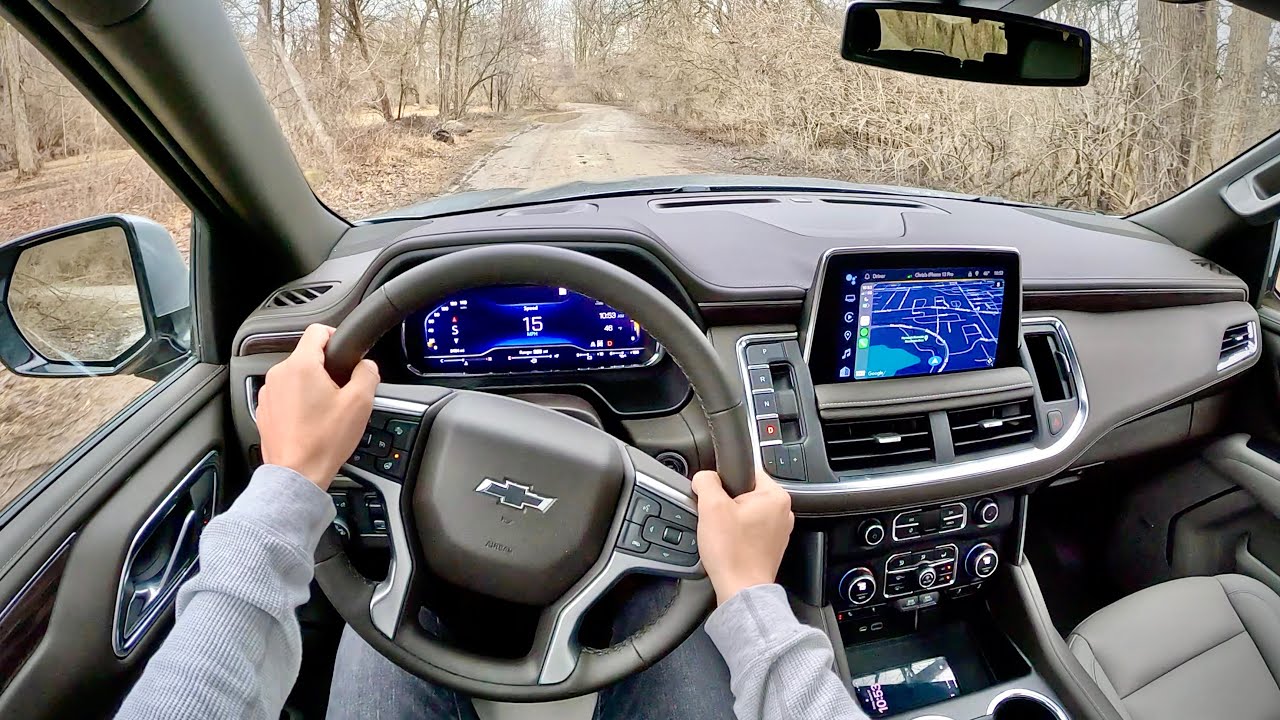Chevrolet Suburban Z71 2023 года — обзор от первого лица