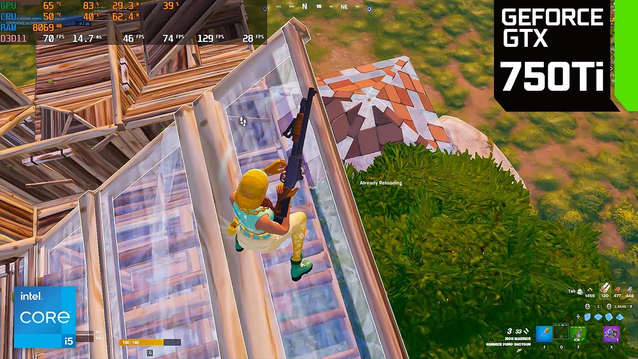 GTX 750 TI + I5-11400F | FORTNITE CHAPTER 5 SEASON 2 LOW MESH