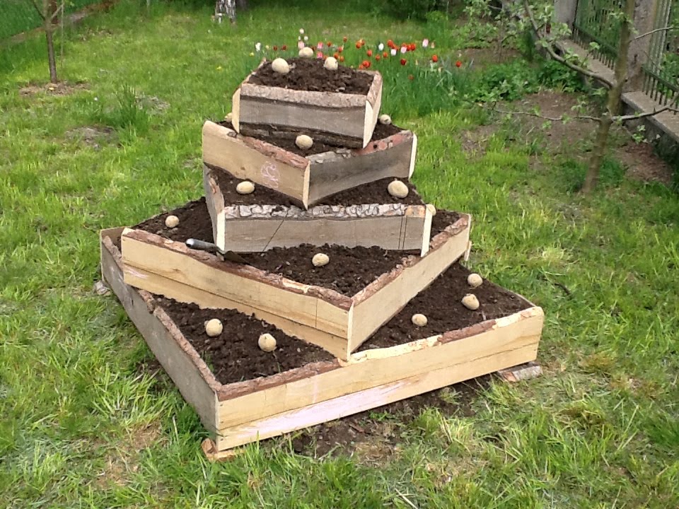 Erdäpfelpyramide, Kartoffelpyramide Bauanleitung