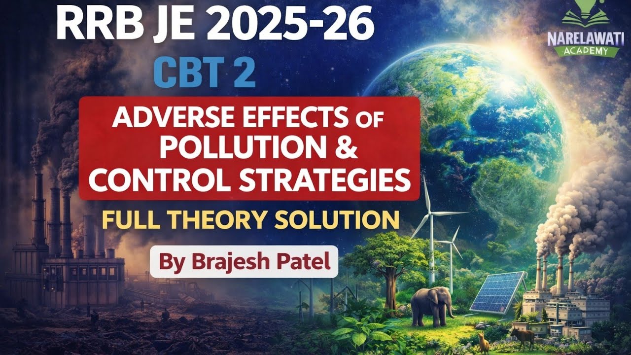 ADVERSE EFFECT OF ENVIRONMENTAL POLLUTION & CONTROL STRATEGIES FOR #rrbje #cbt2 