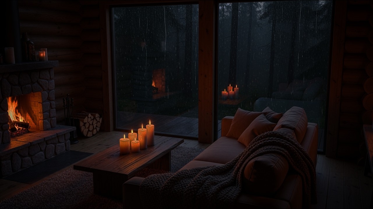 HEAVY RAIN SOUNDS FOR SLEEPING ⛈️ FALL ASLEEP FAST WITH POWERFUL RAINSTORM & THUNDER FOR DEEP SLEEP