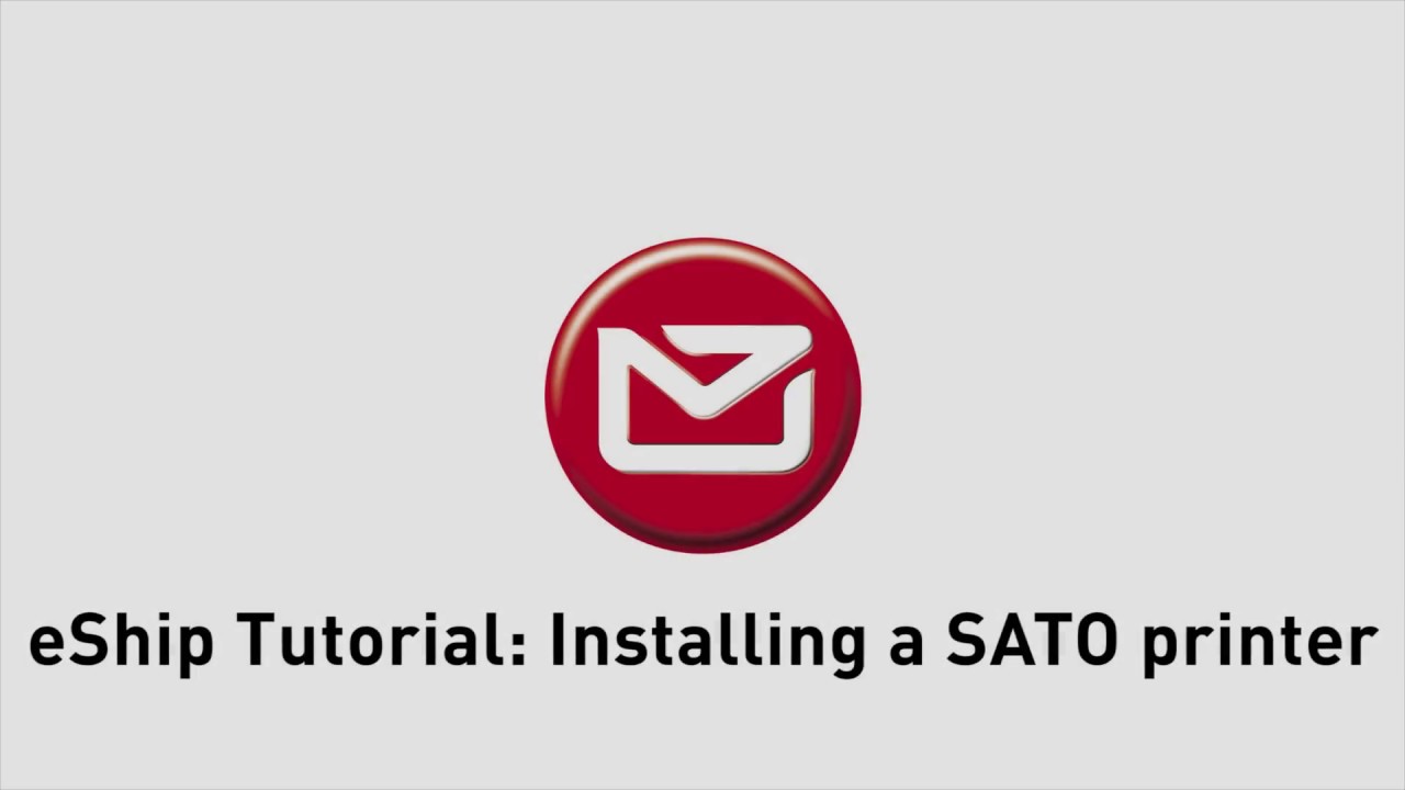 Installing a SATO label printer
