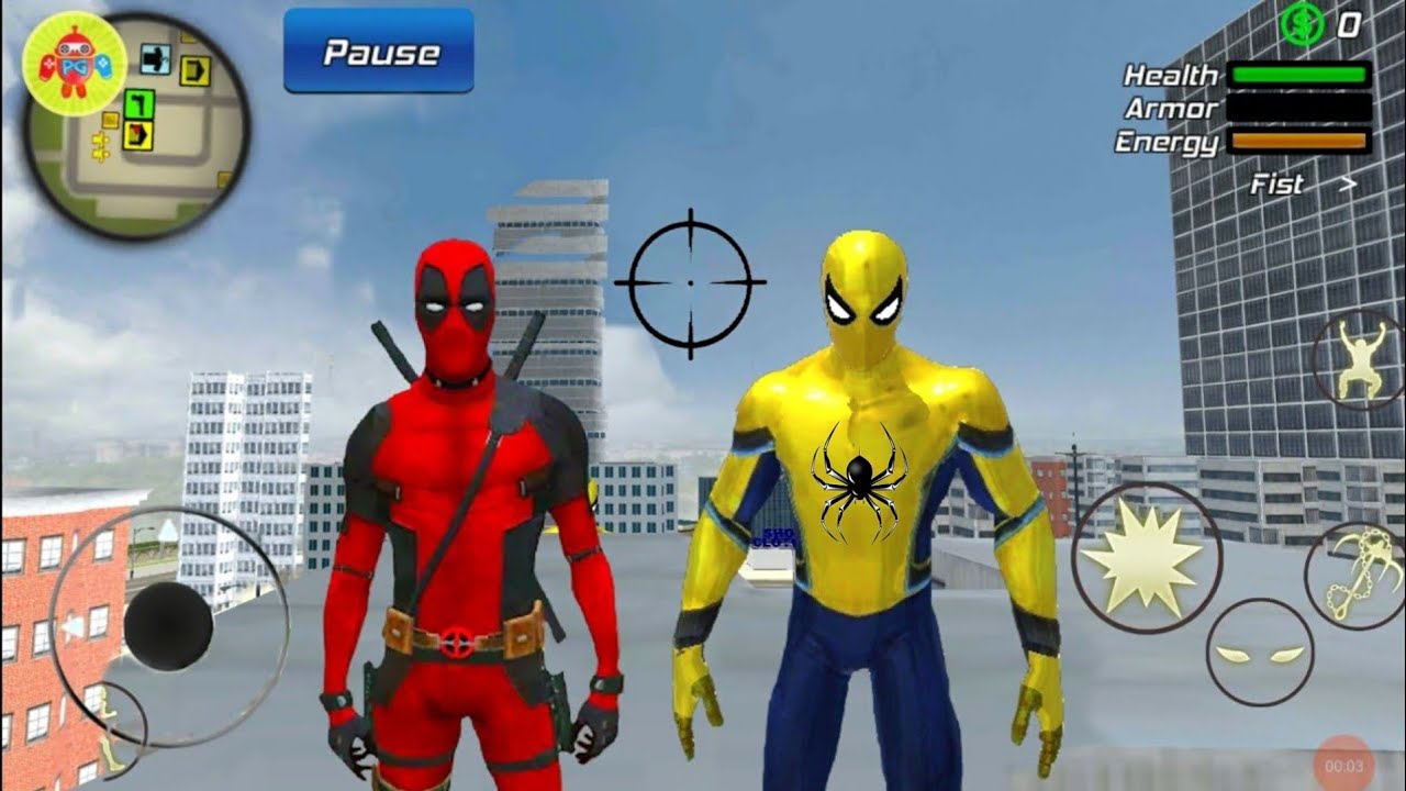 Süper Kahraman Örümcek Adam Oyunu - Super Spider Rope Hero Gangstar Vegas #1 - Android Gameplay