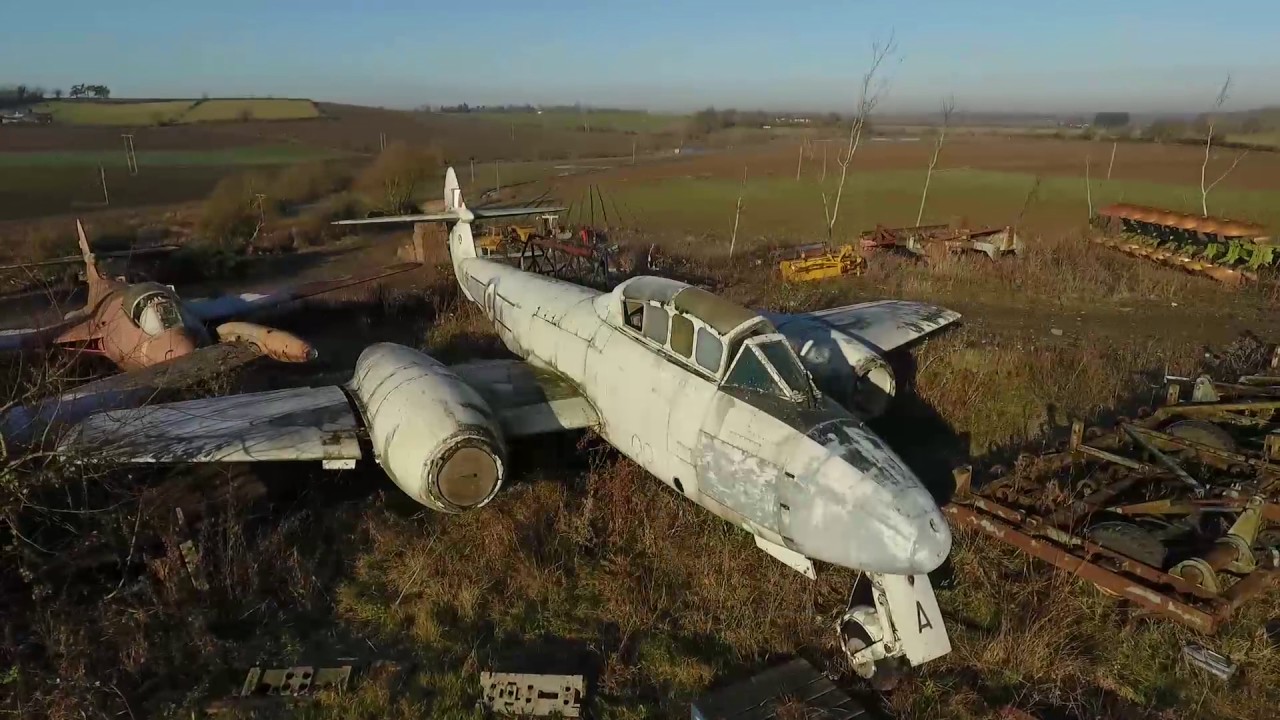 Gloster Meteor T7 WH166. Worcestershire UK