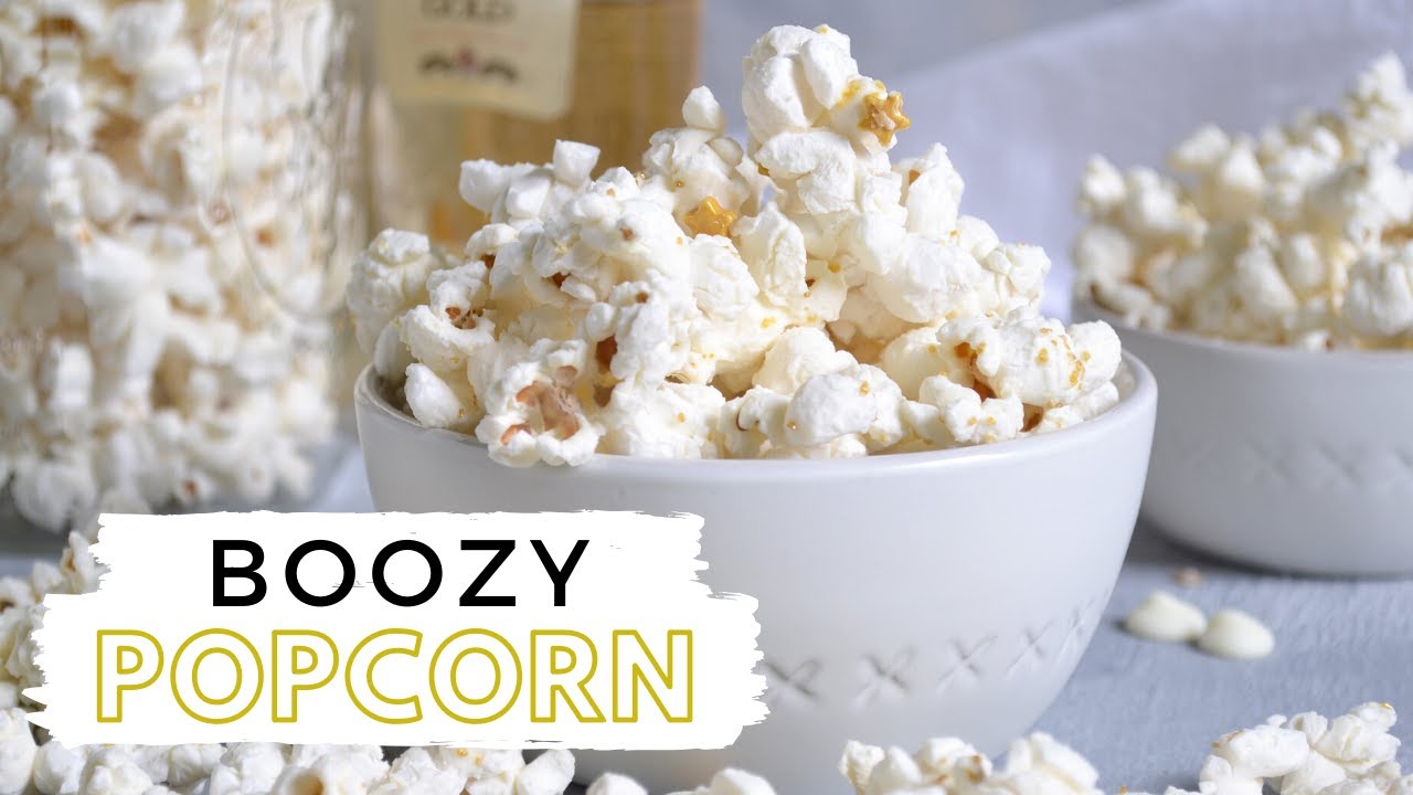Boozy Chocolate Covered Popcorn