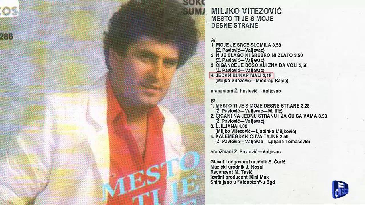 Miljko Vitezovic - Jedan bunar mali - (Audio 1987)