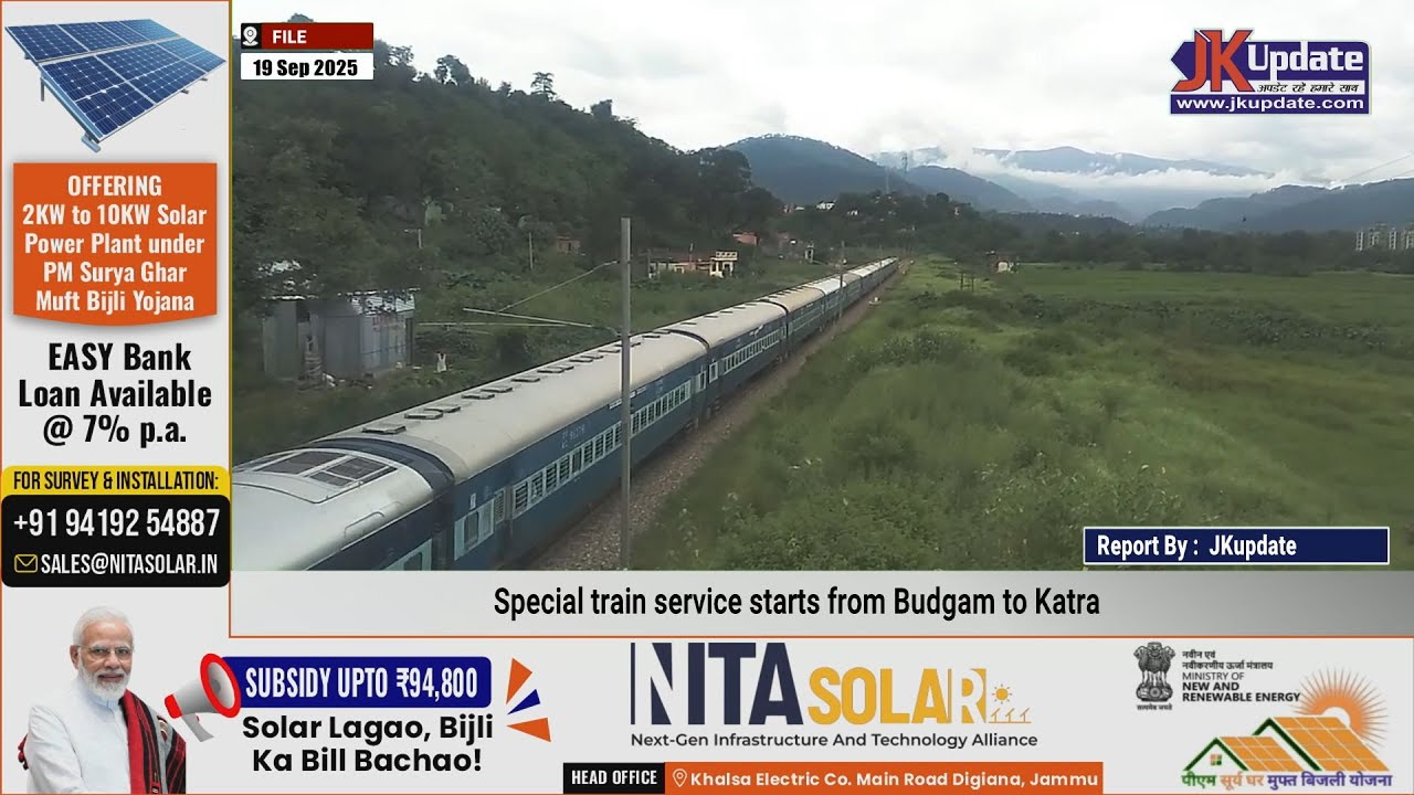 Special train service starts from Budgam to Katra