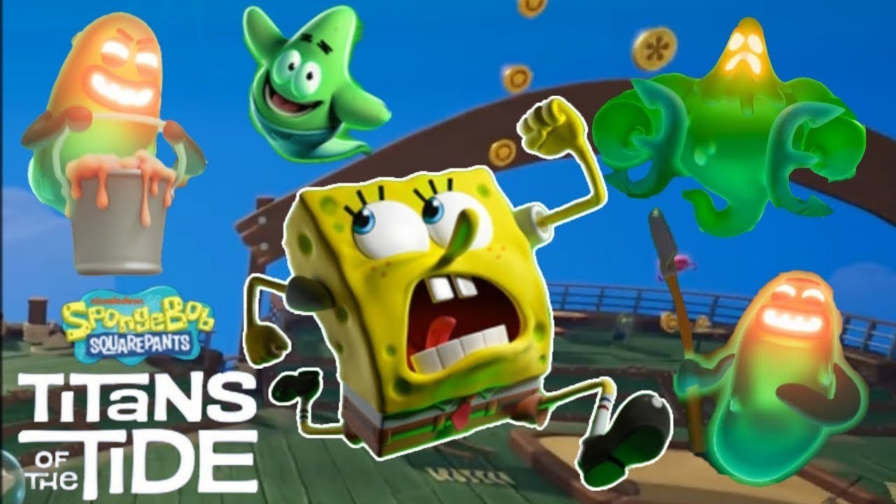БОБЫЧ ВОЗВРАЩАЕТСЯ→прохождение Spongebob Squarepants Titans Of The Tide |1|