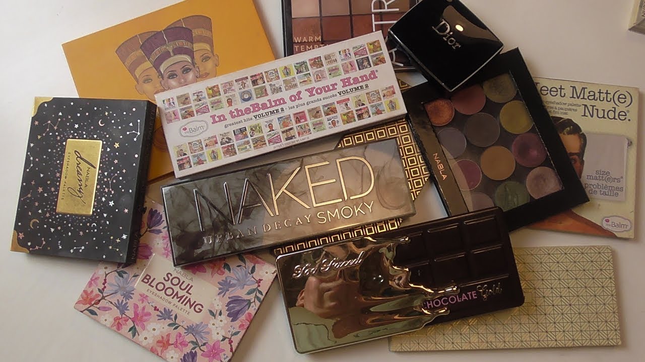 DECLUTTER 2018 (con reviews): tutte le mie PALETTE OCCHI!
