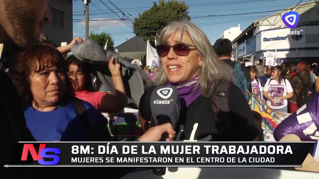 Bariloche marchó por el día internacional de la mujer trabajadora